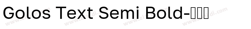 Golos Text Semi Bold字体转换